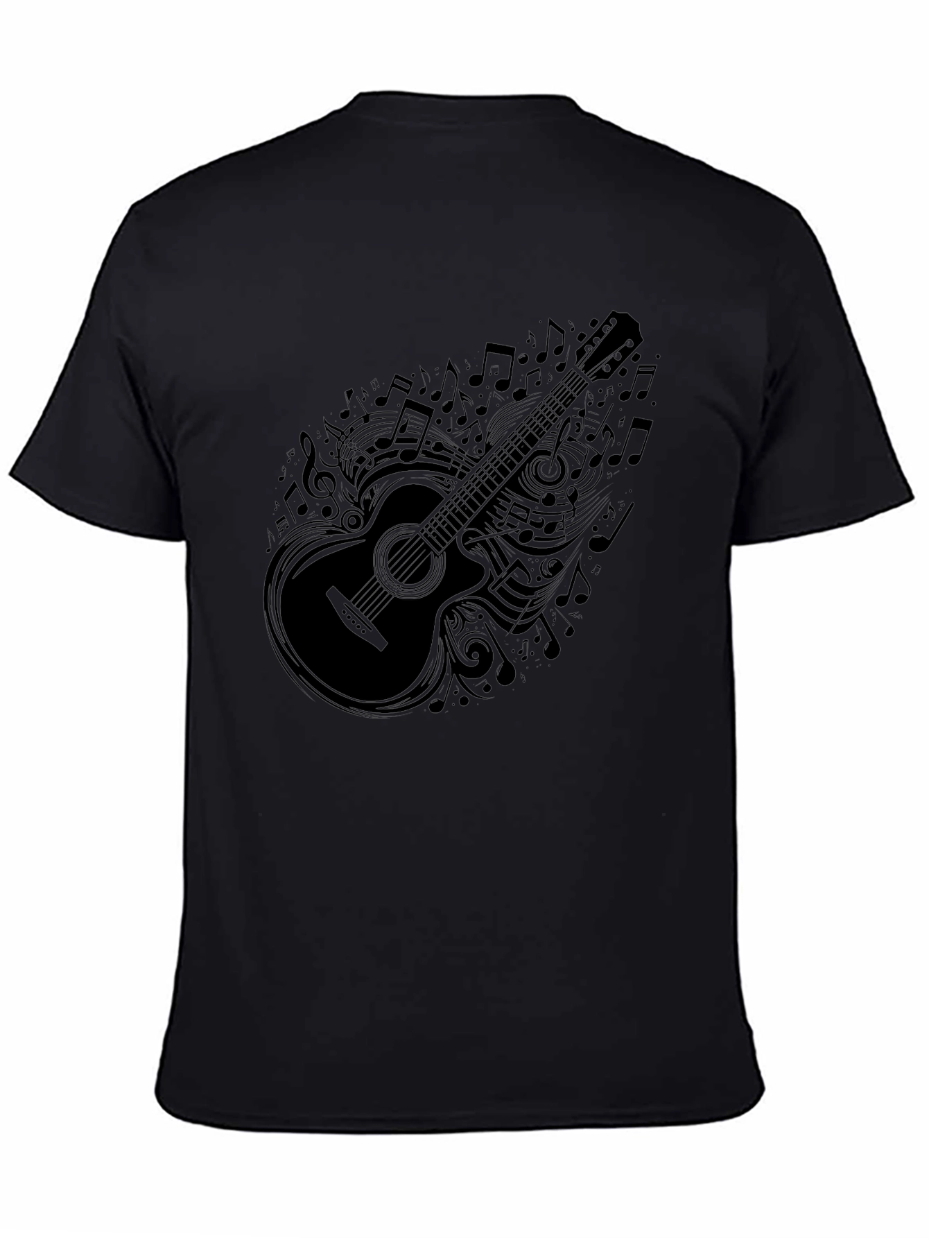 Musical Guitar Graphic T-Shirt