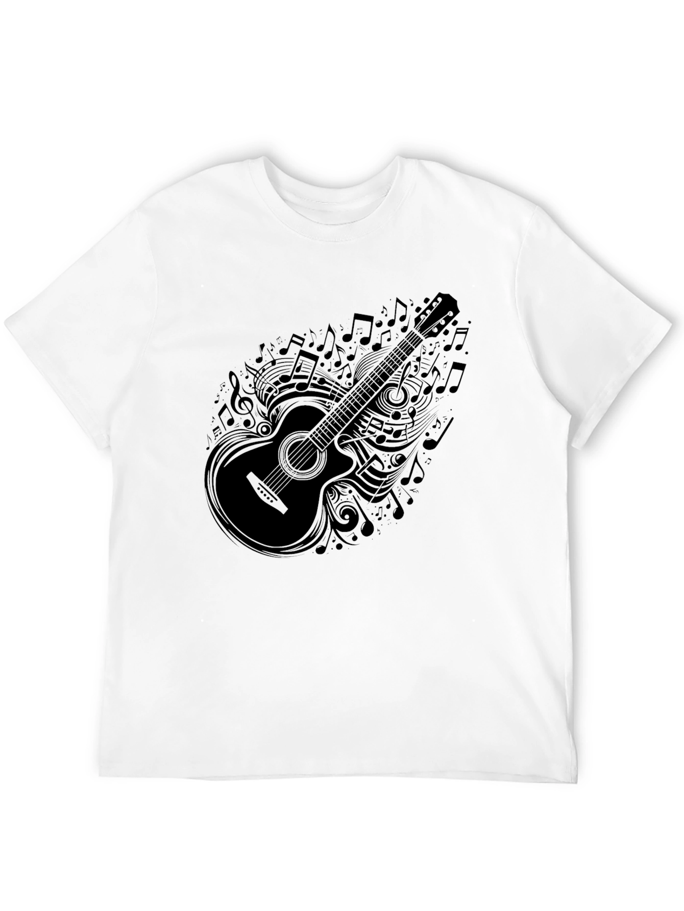 Musical Guitar Graphic T-Shirt