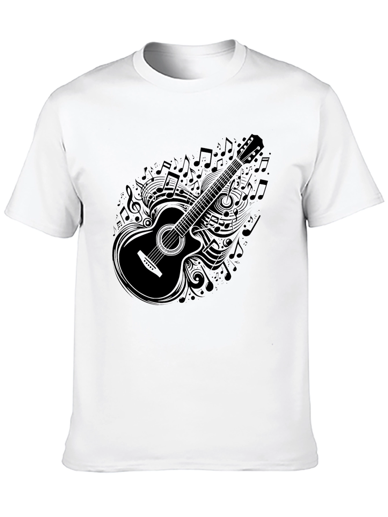 Musical Guitar Graphic T-Shirt