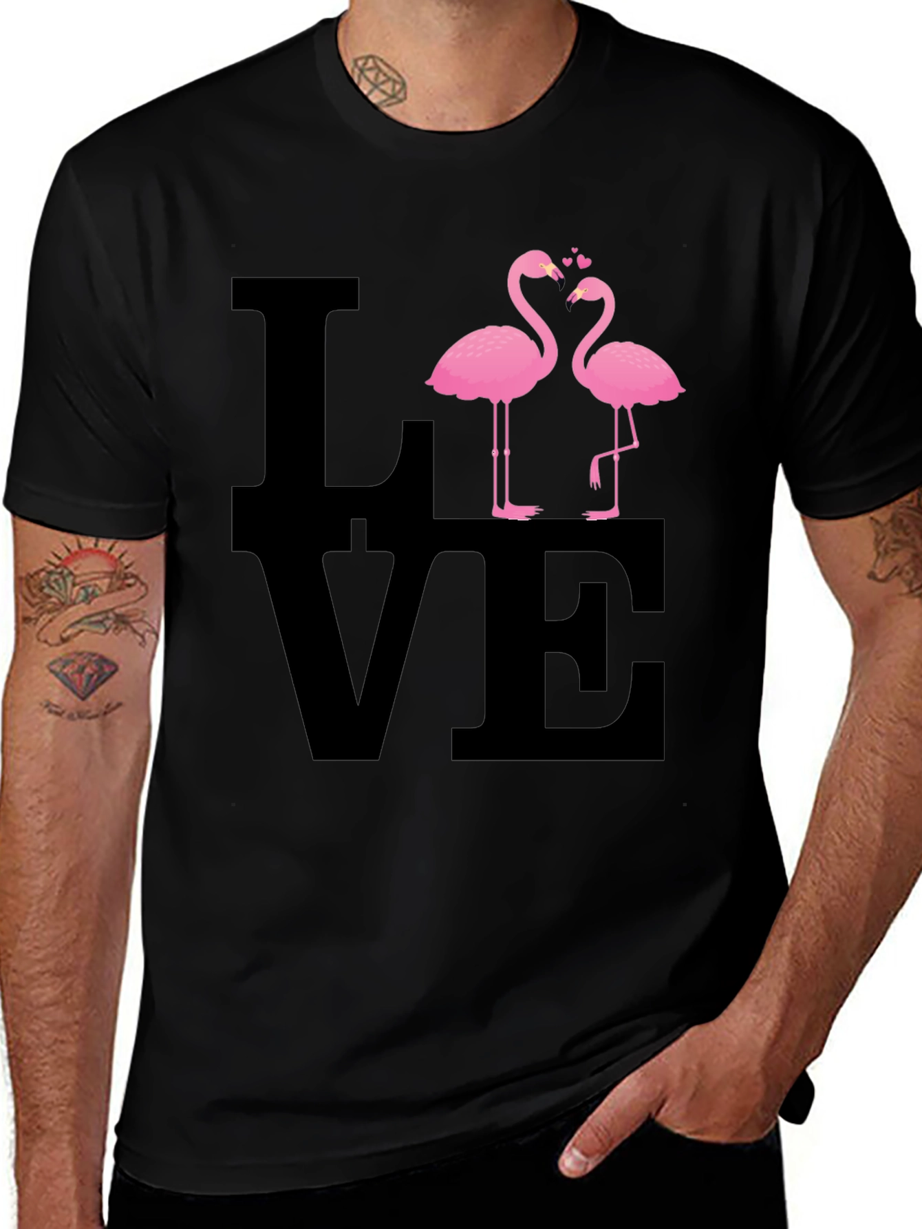 Love Flamingos Graphic Tee