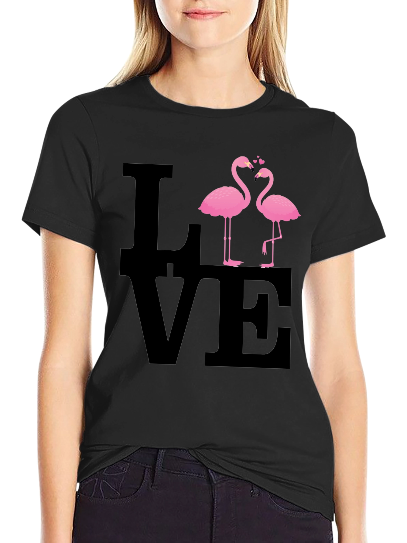 Love Flamingos Graphic Tee