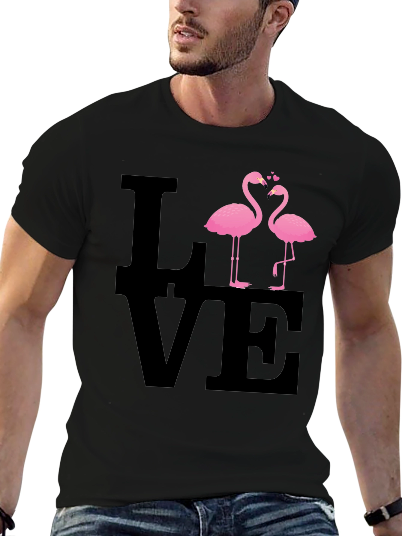 Love Flamingos Graphic Tee