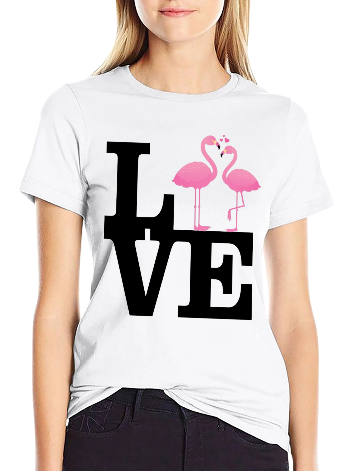 Love Flamingos Graphic Tee