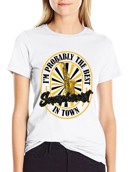 Saxophonist Graphic Tee - Black Music Lover T-Shirt