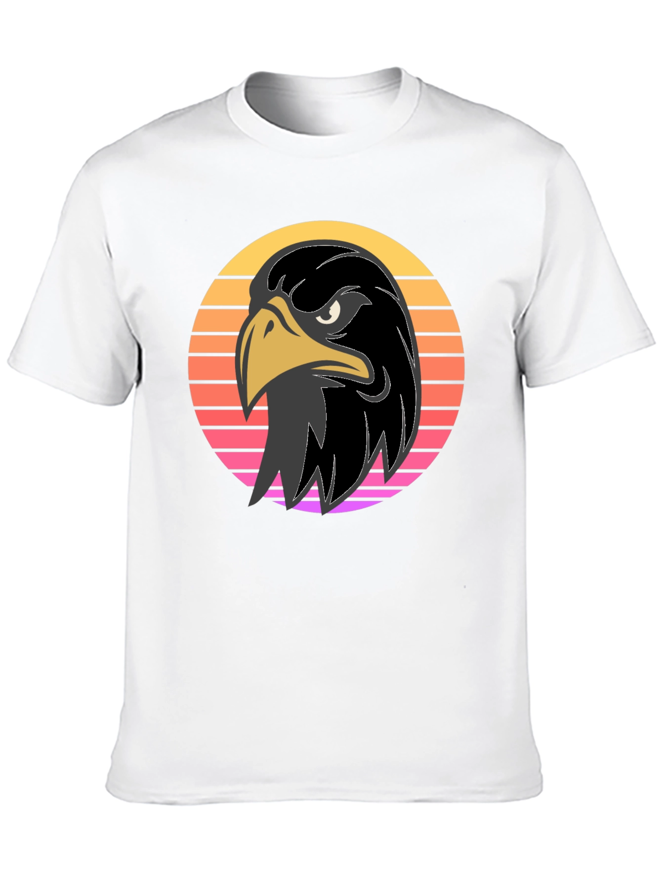 Retro Eagle Graphic Tee - Bold Black Shirt