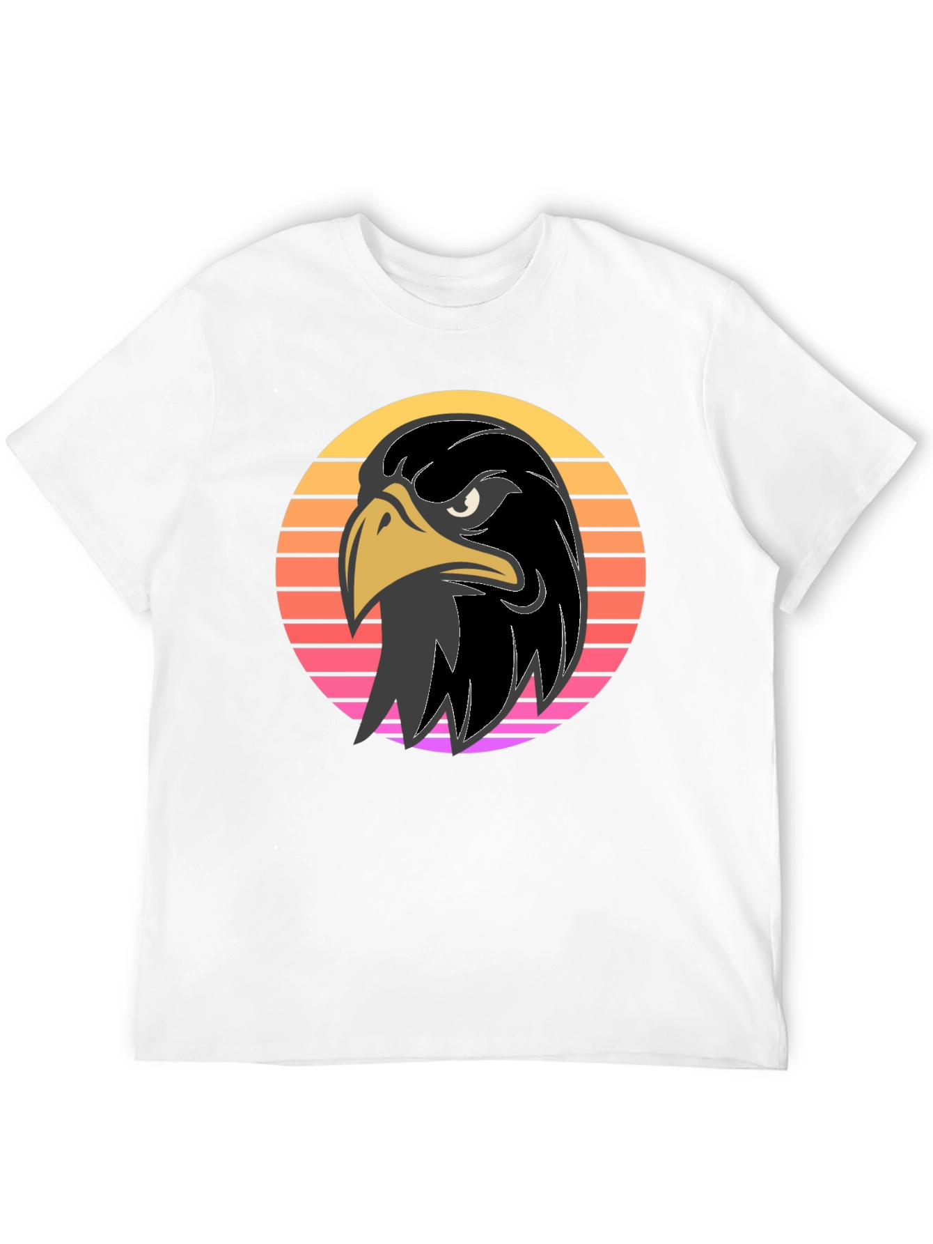 Retro Eagle Graphic Tee - Bold Black Shirt