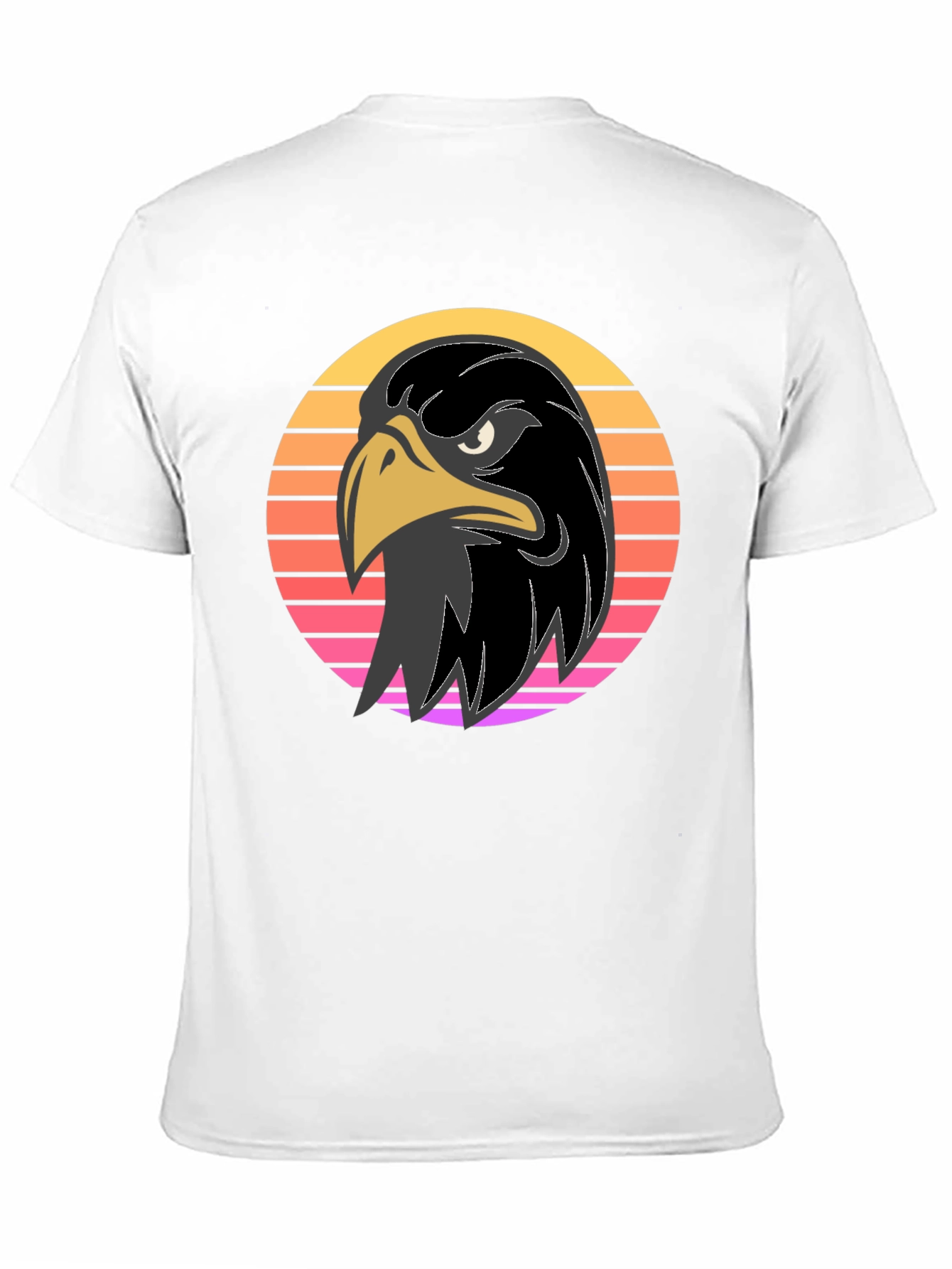 Retro Eagle Graphic Tee - Bold Black Shirt