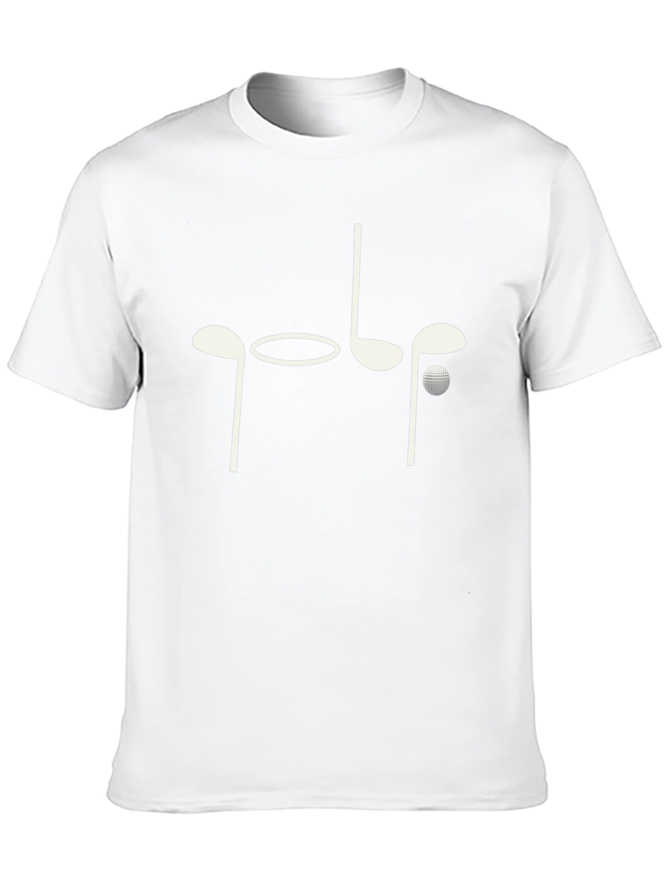Golf Clubs Graphic Black T-Shirt