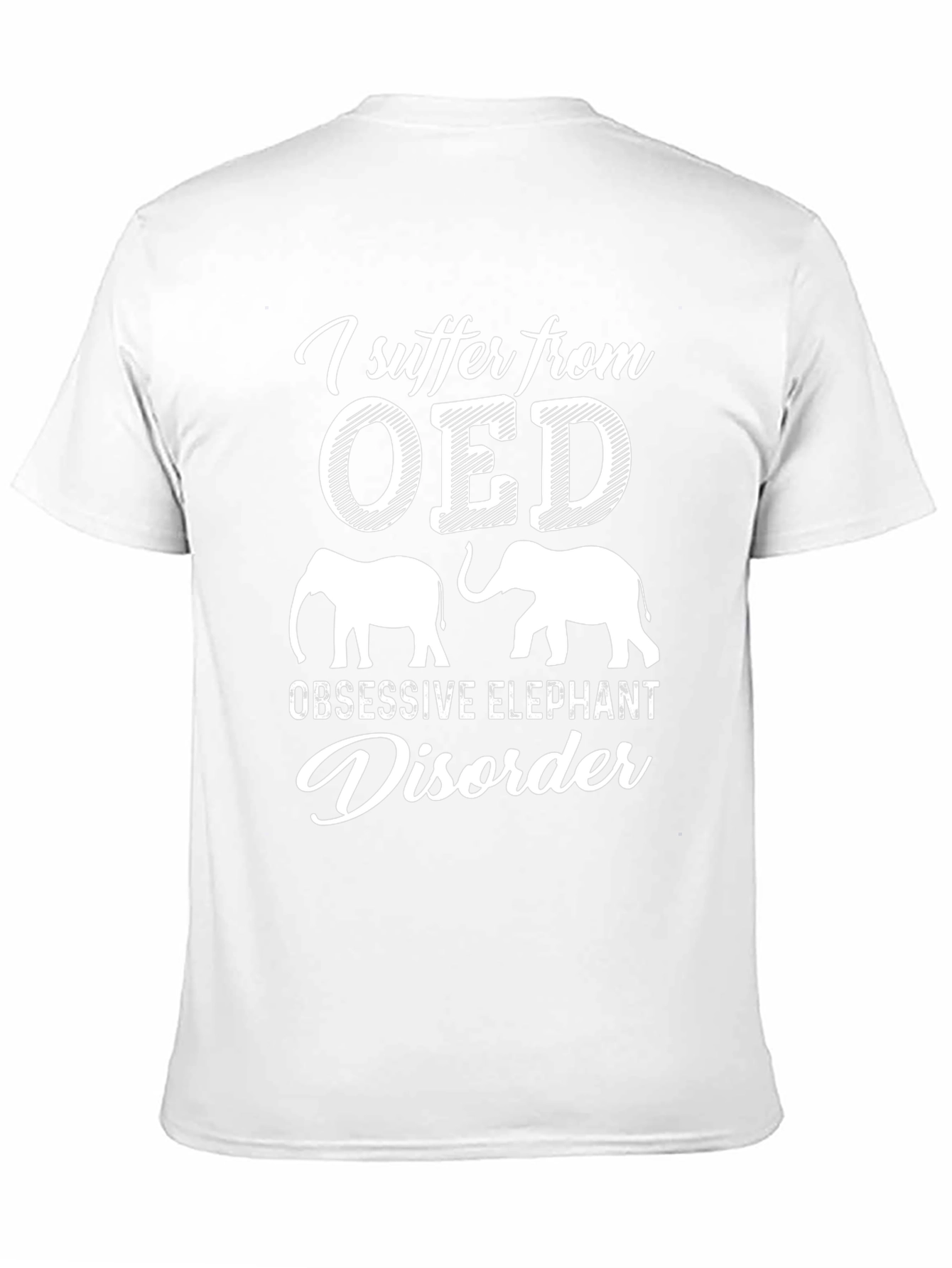 Obsessive Elephant Disorder Graphic Tee - Black Cotton