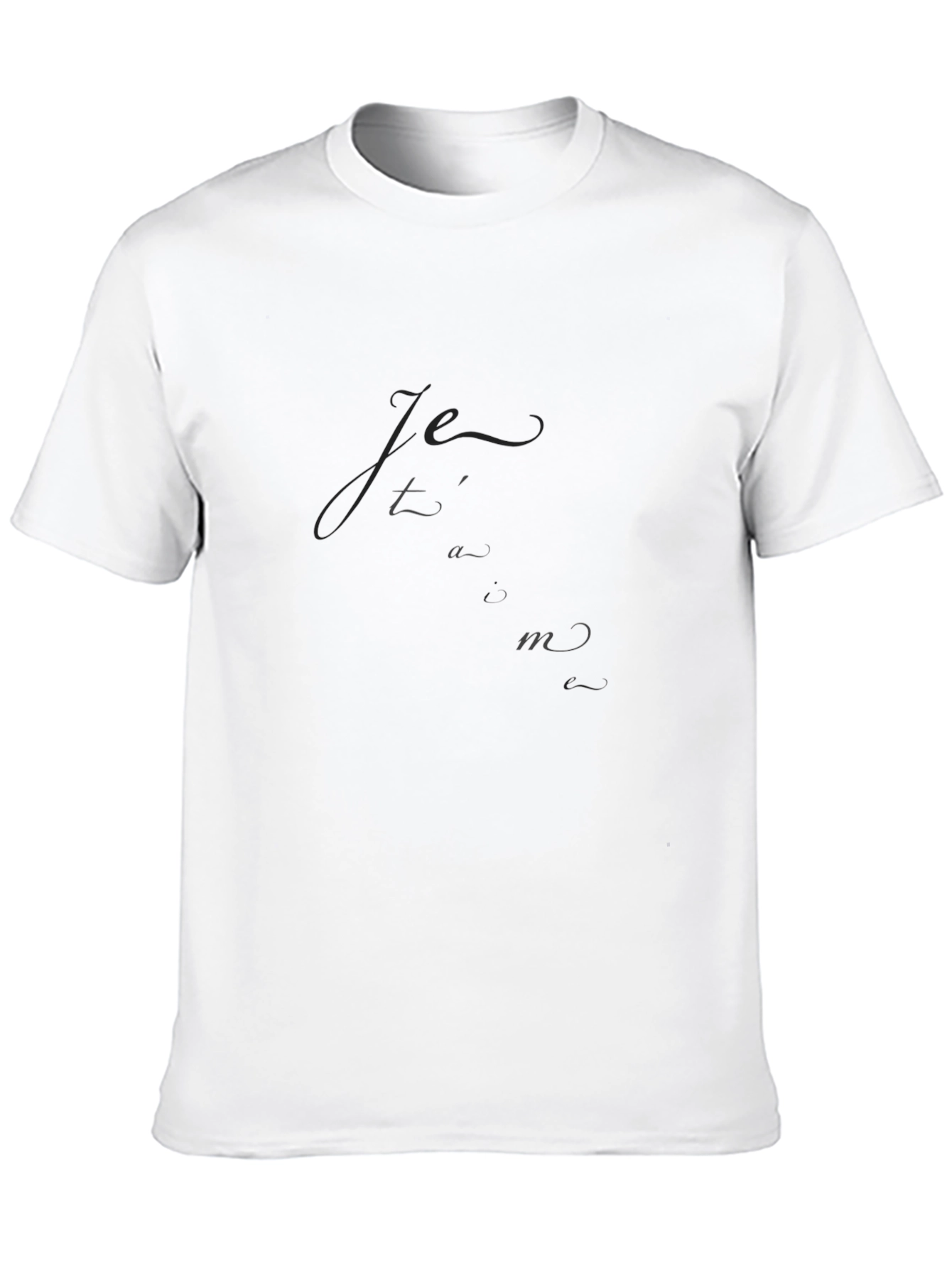 Elegant Black Tee - Je taime
