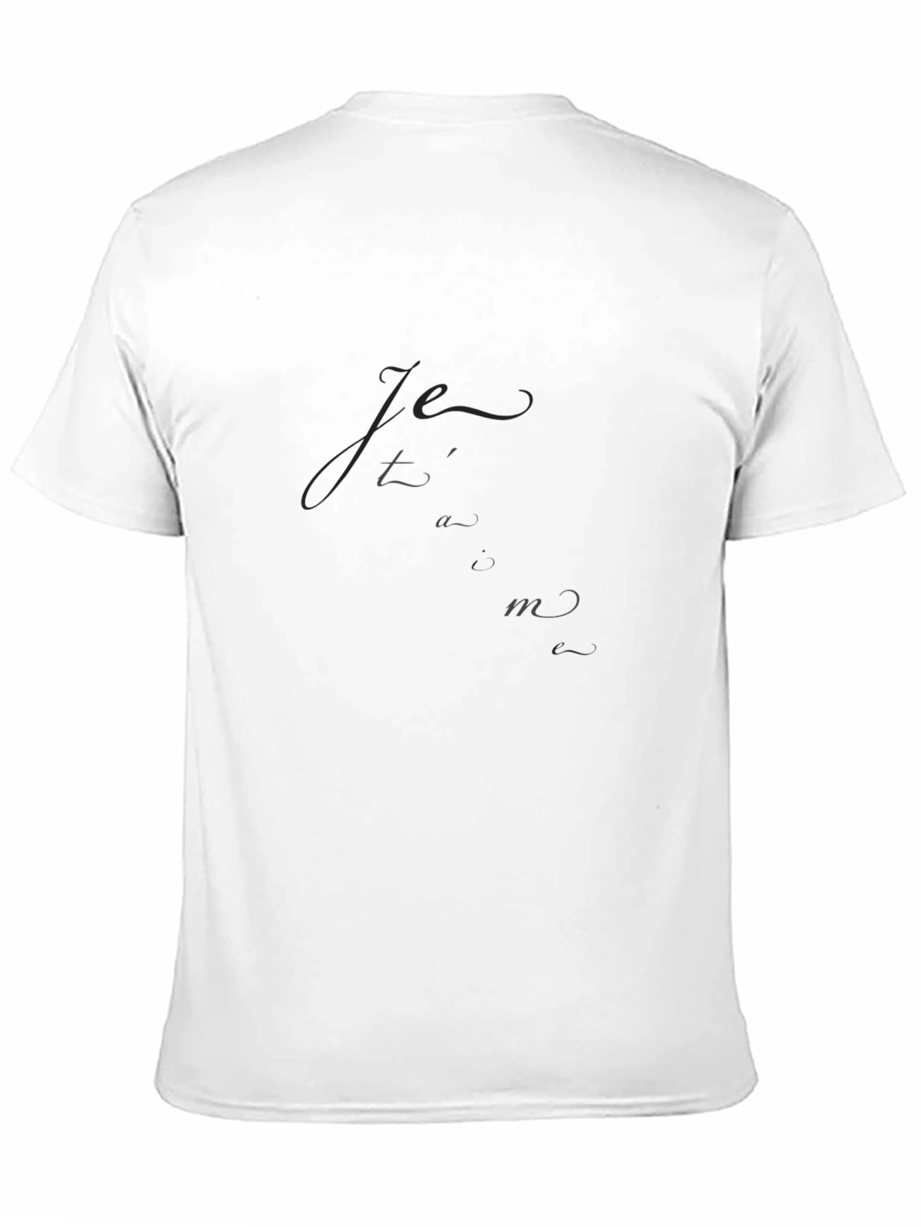 Elegant Black Tee - Je taime
