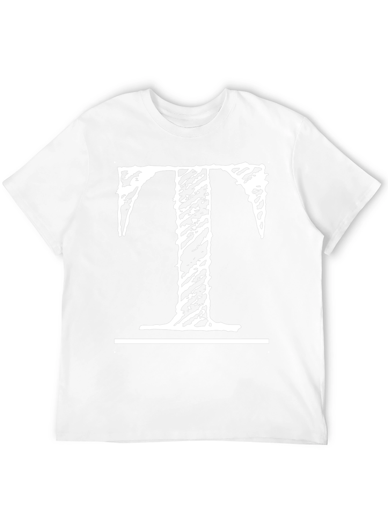 Distressed T Graphic Black T-Shirt