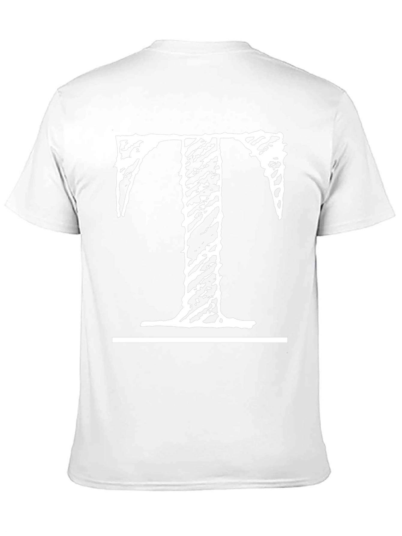 Distressed T Graphic Black T-Shirt