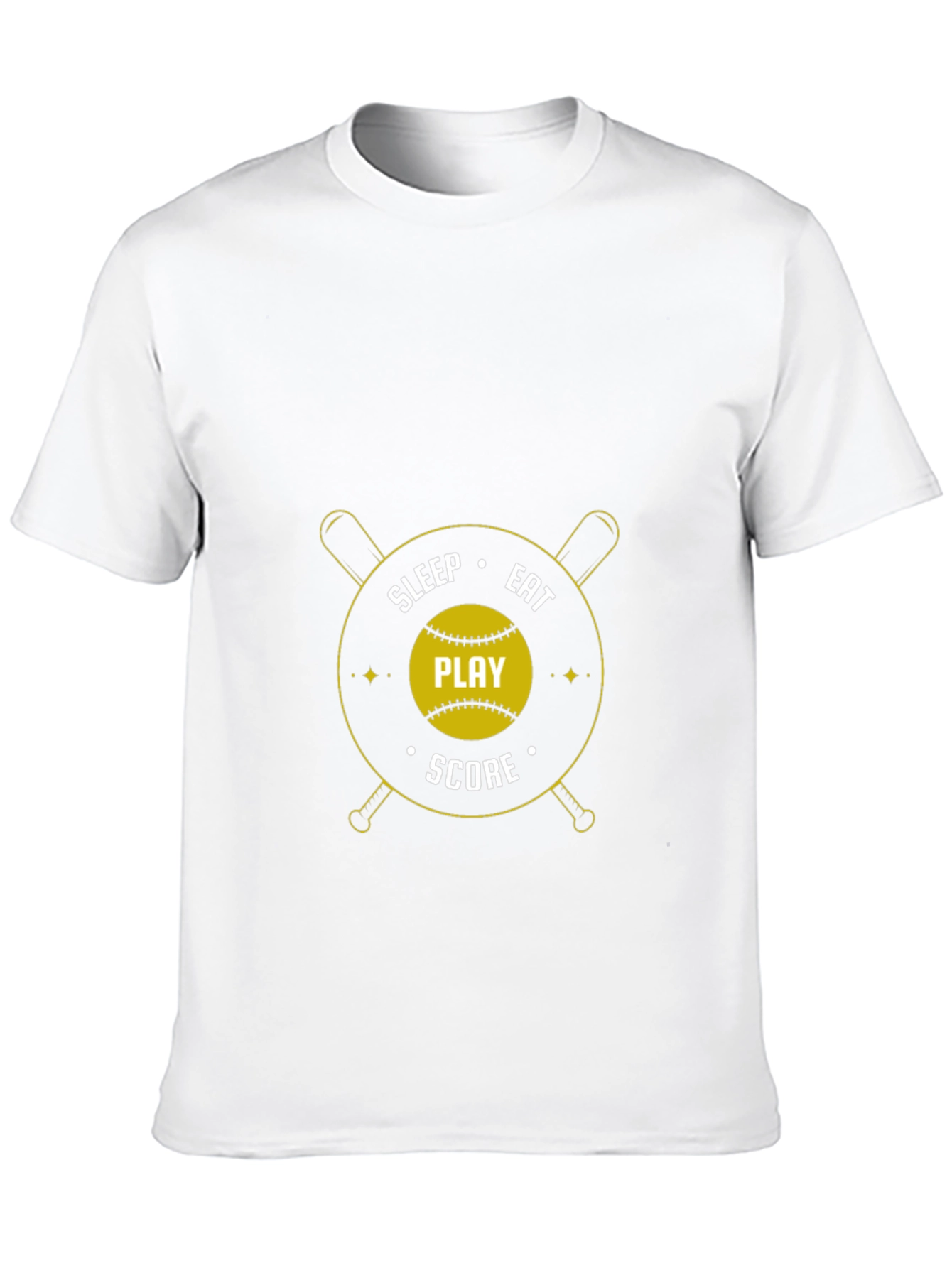 Eat Sleep Play Score Black T-Shirt