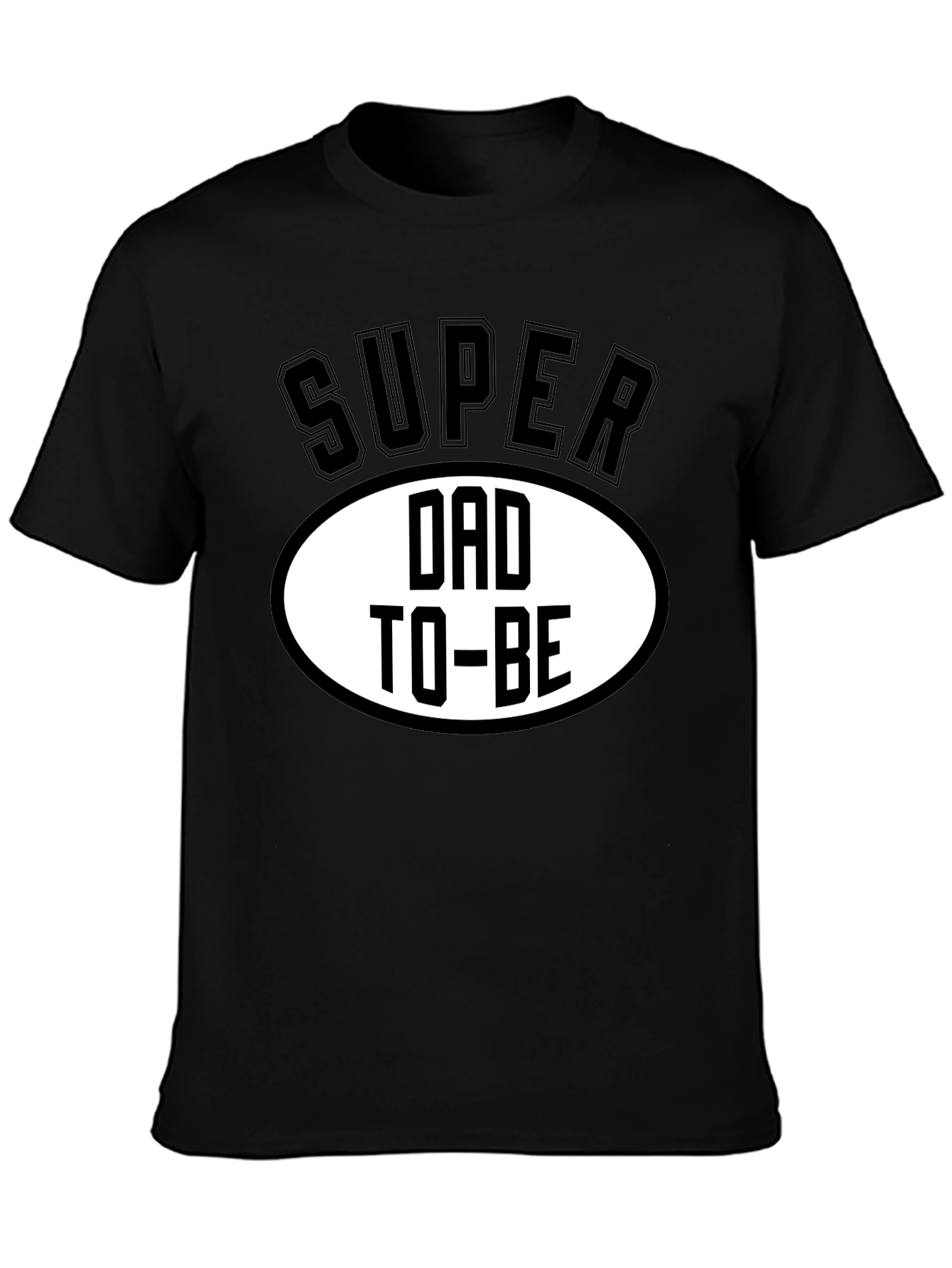 Super Dad To-Be Black T-Shirt