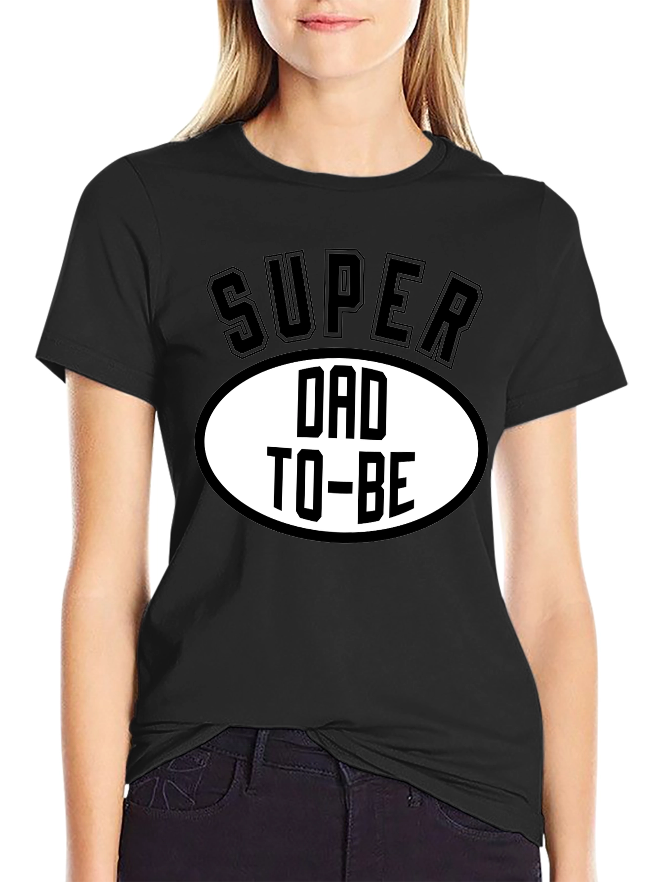 Super Dad To-Be Black T-Shirt