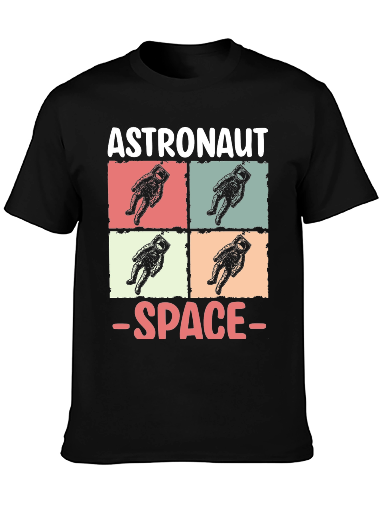 Astronaut Space Graphic Tee - Retro Style