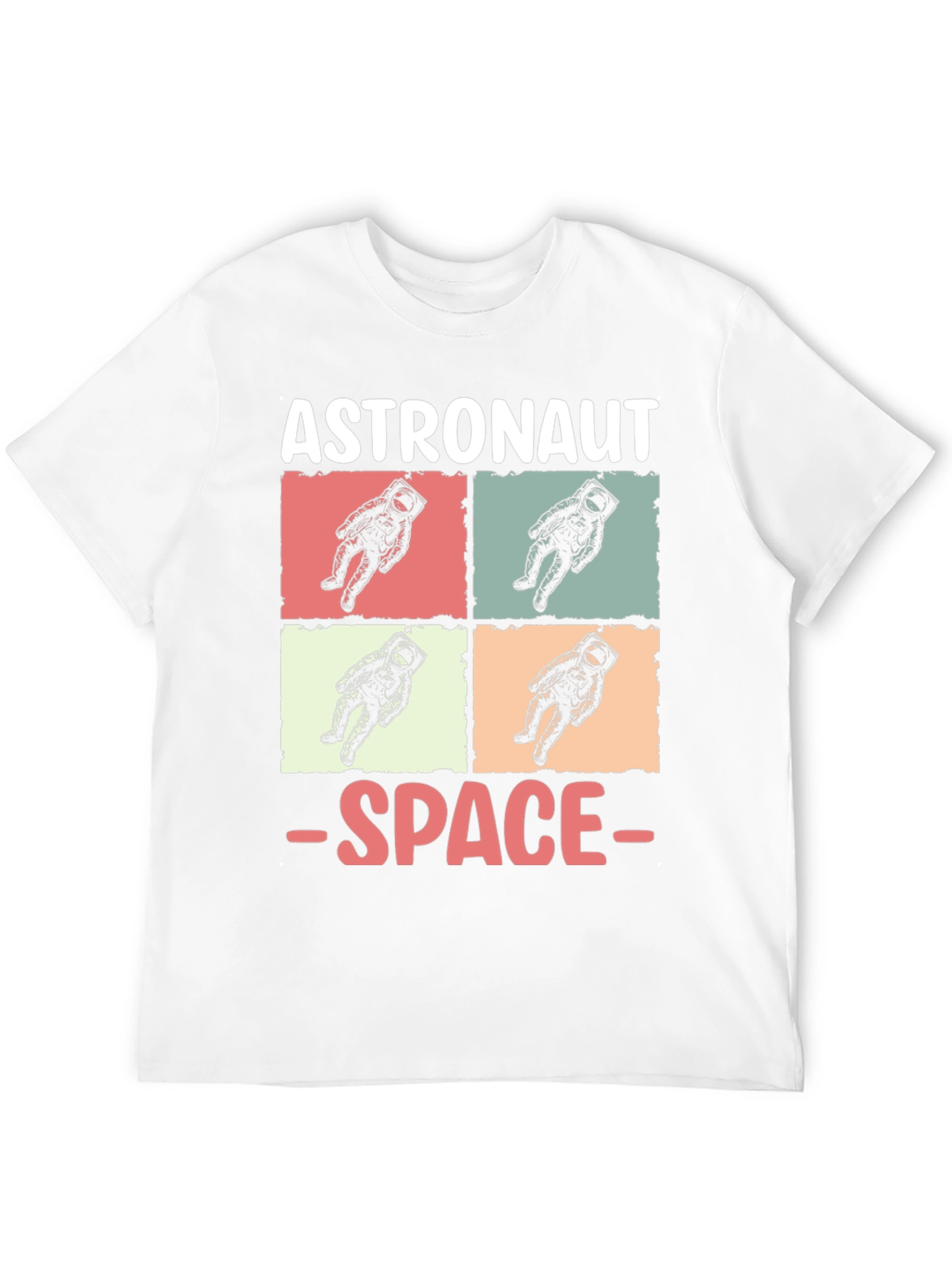 Astronaut Space Graphic Tee - Retro Style