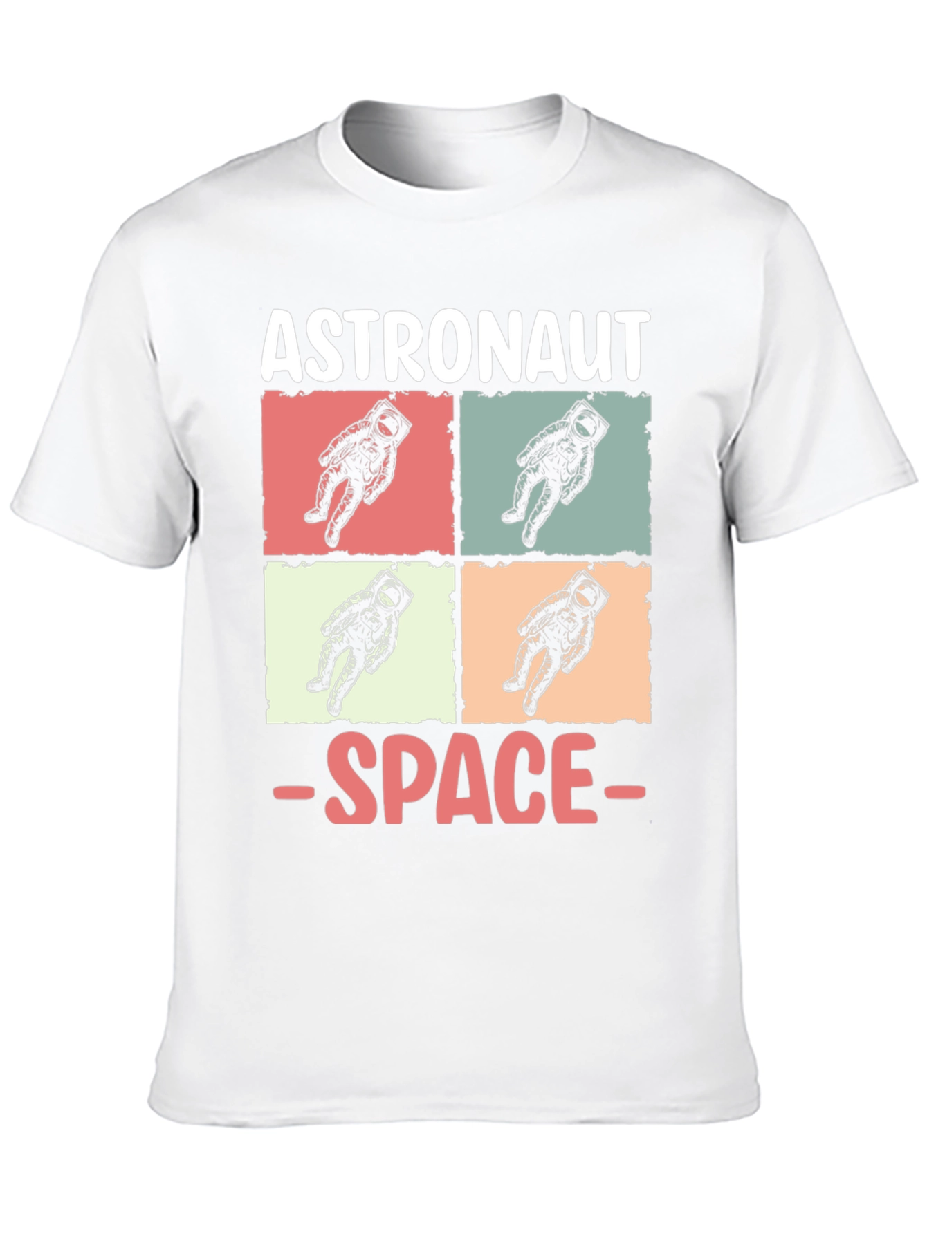 Astronaut Space Graphic Tee - Retro Style
