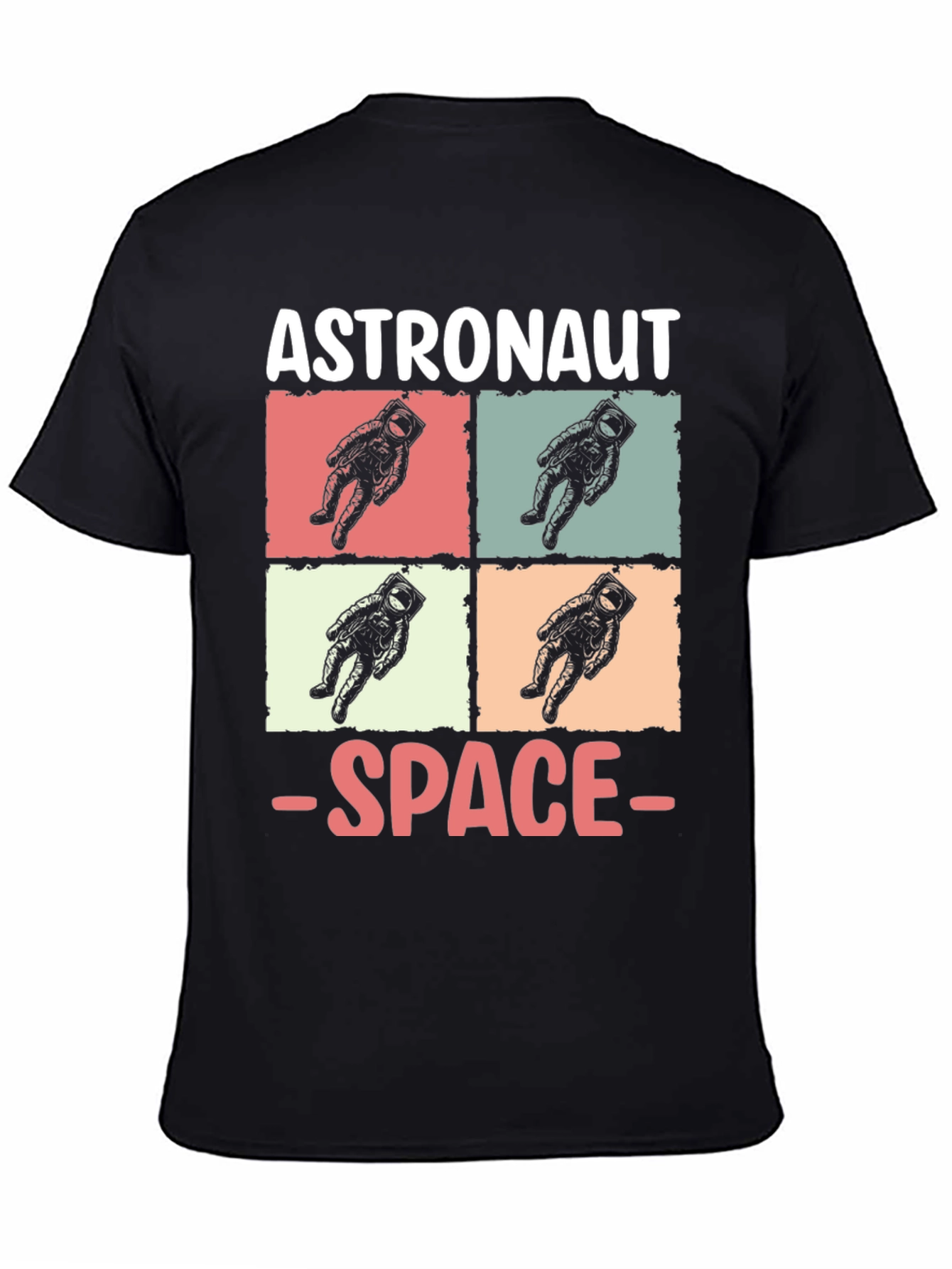 Astronaut Space Graphic Tee - Retro Style