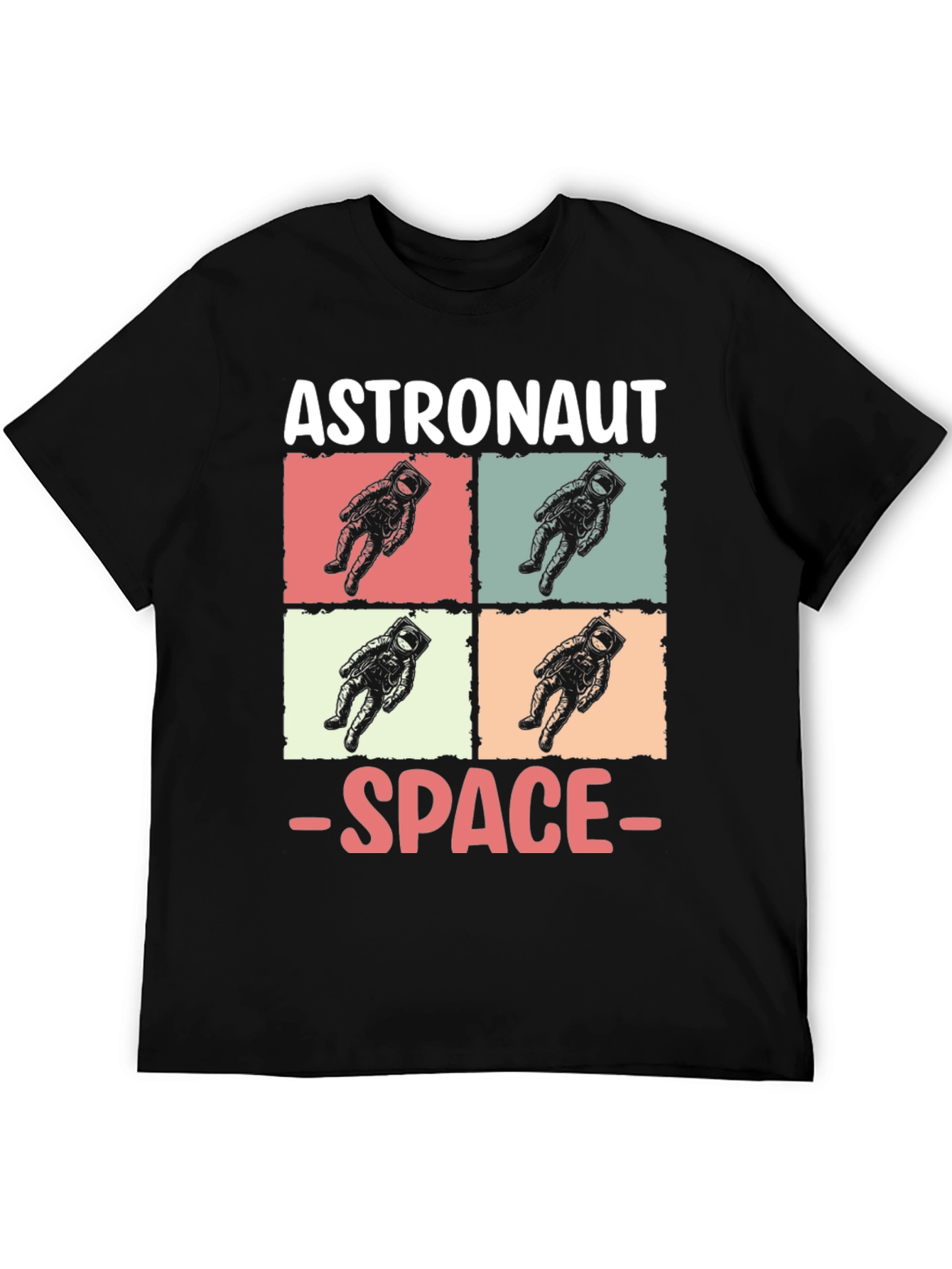 Astronaut Space Graphic Tee - Retro Style