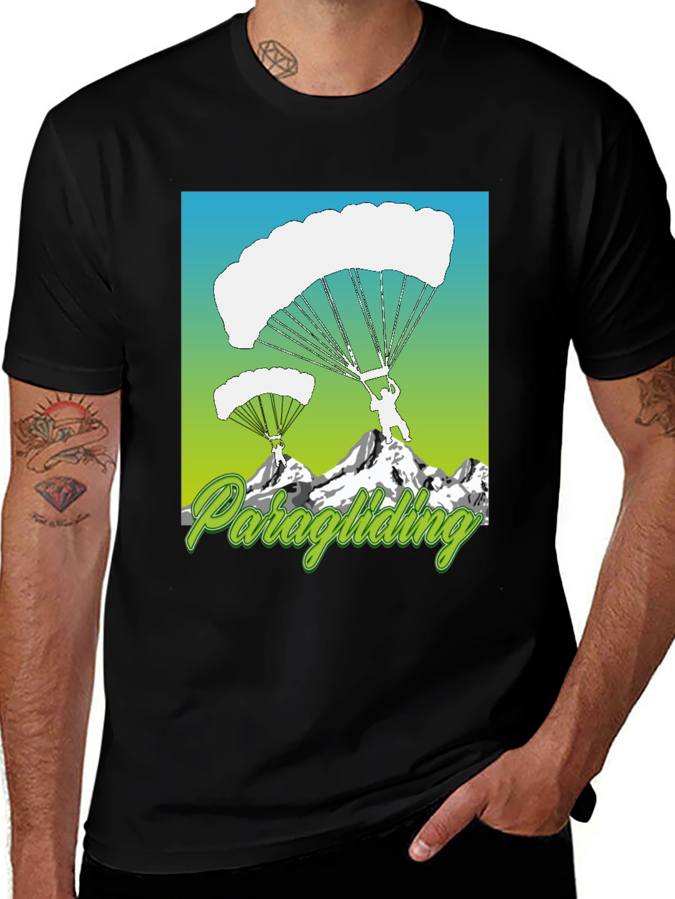 Paragliding Graphic Tee - Adventure T-Shirt