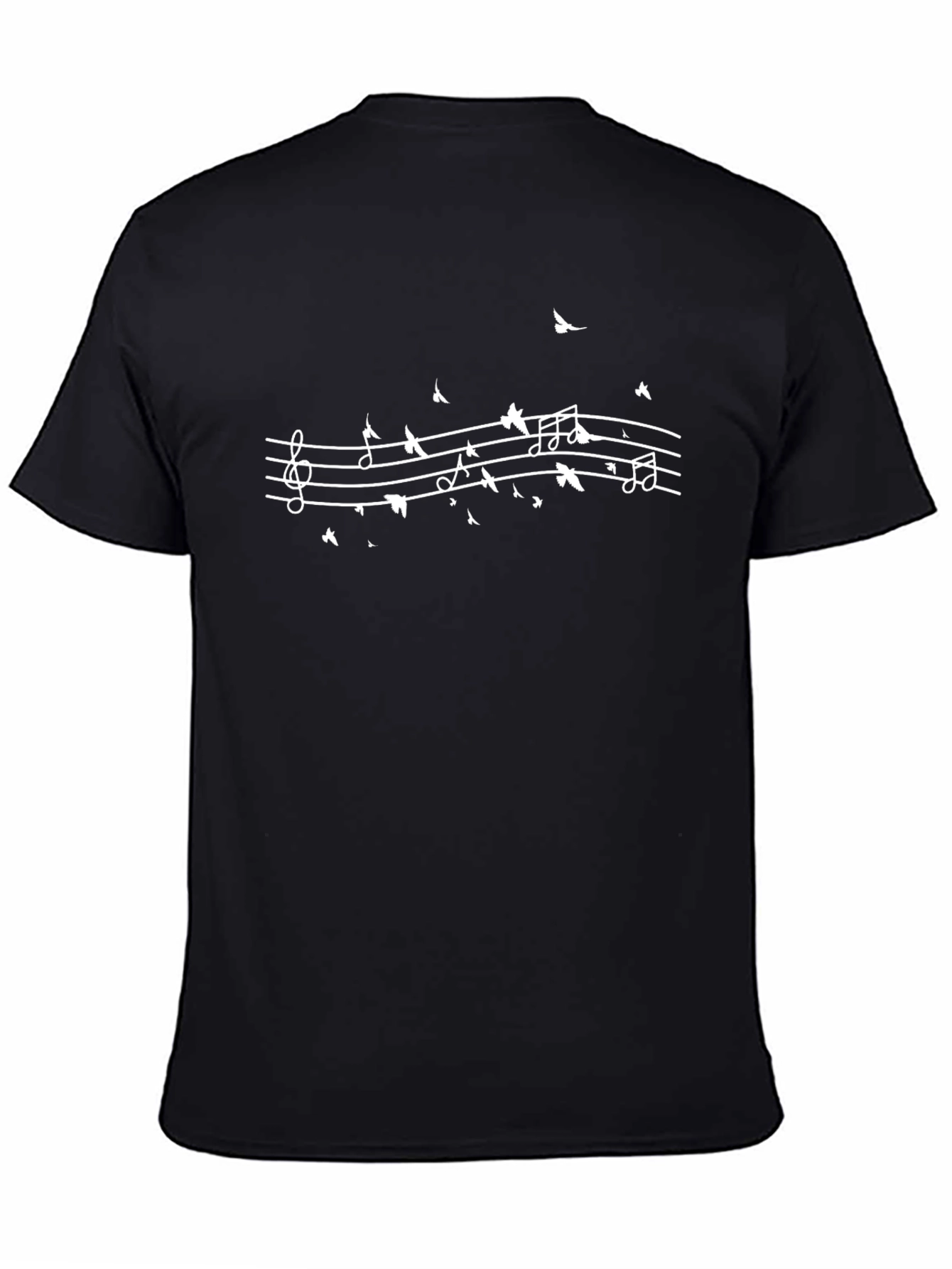 Musical Bird Notes Graphic Tee