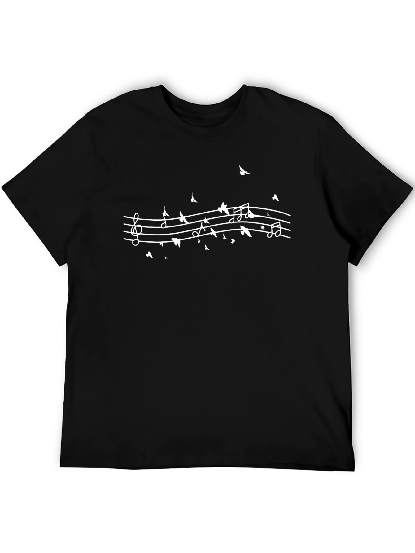 Musical Bird Notes Graphic Tee