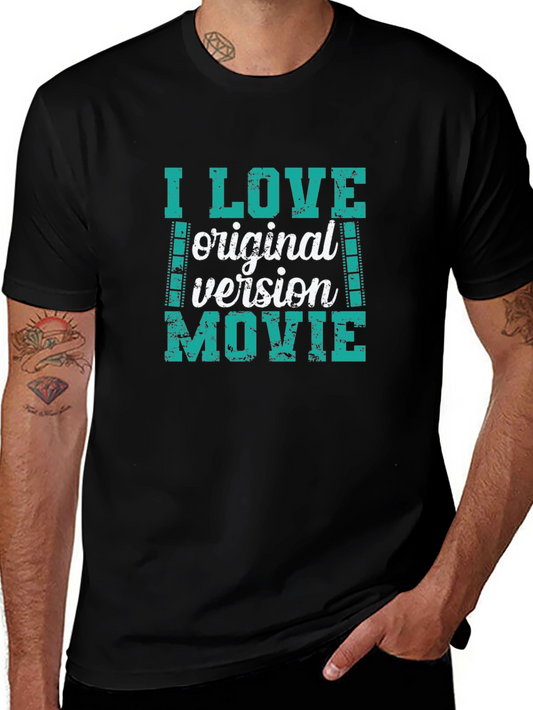 I Love Original Version Movie Black T-Shirt