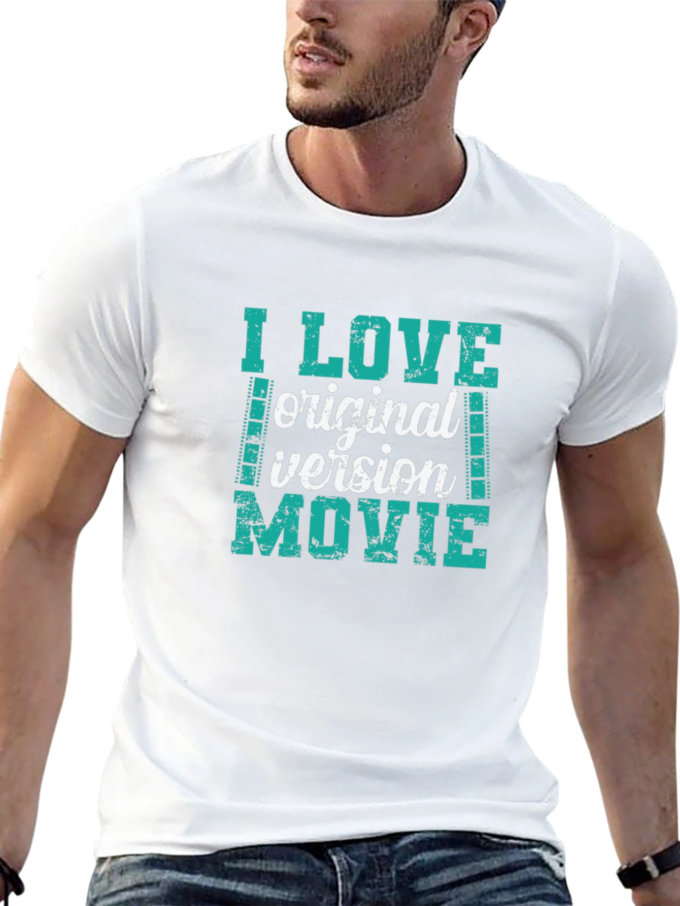 I Love Original Version Movie Black T-Shirt