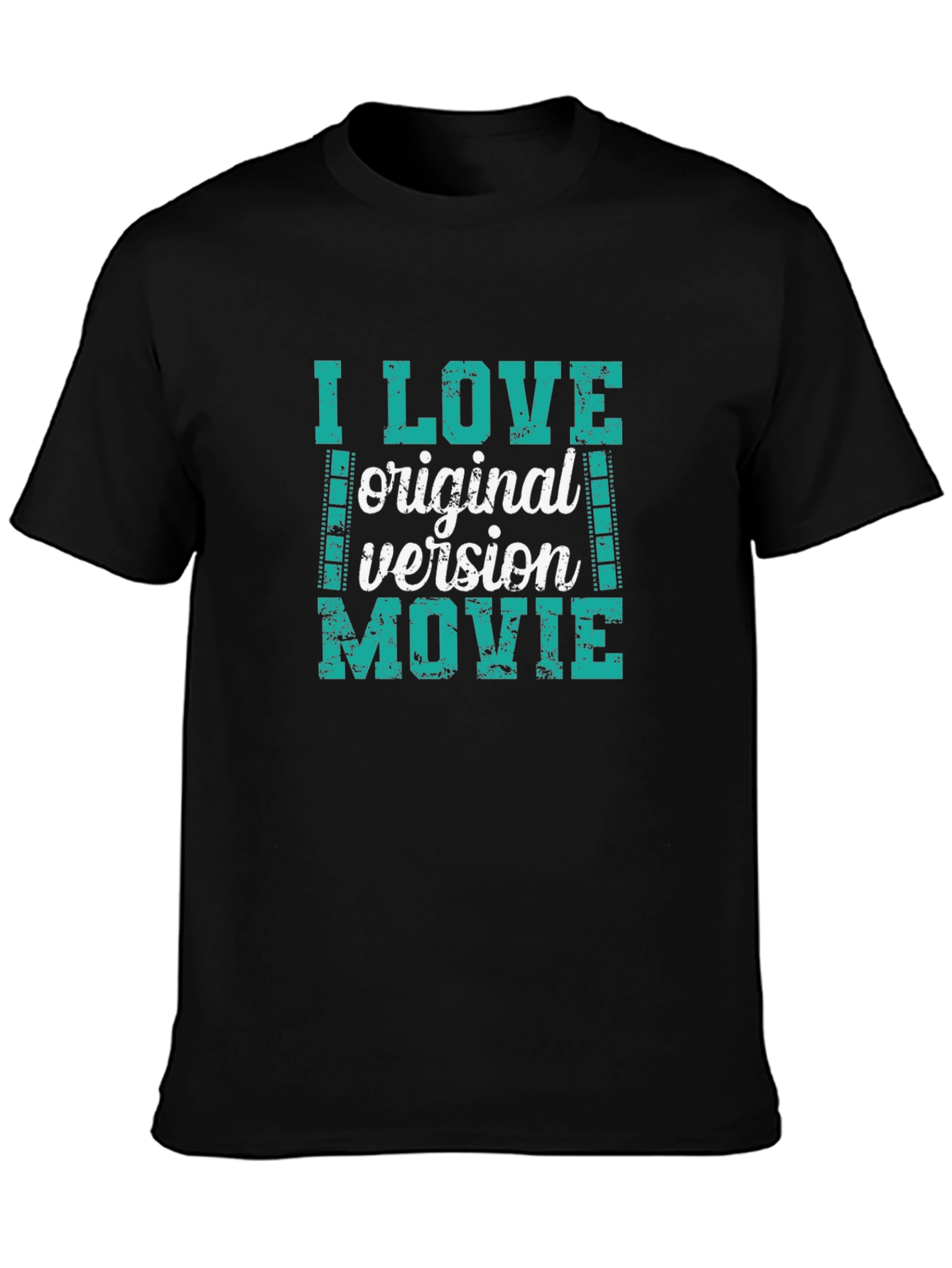 I Love Original Version Movie Black T-Shirt
