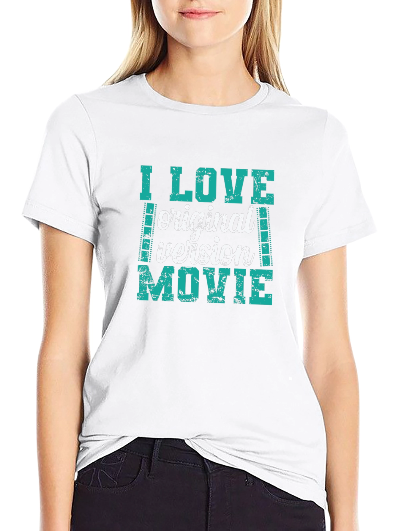 I Love Original Version Movie Black T-Shirt