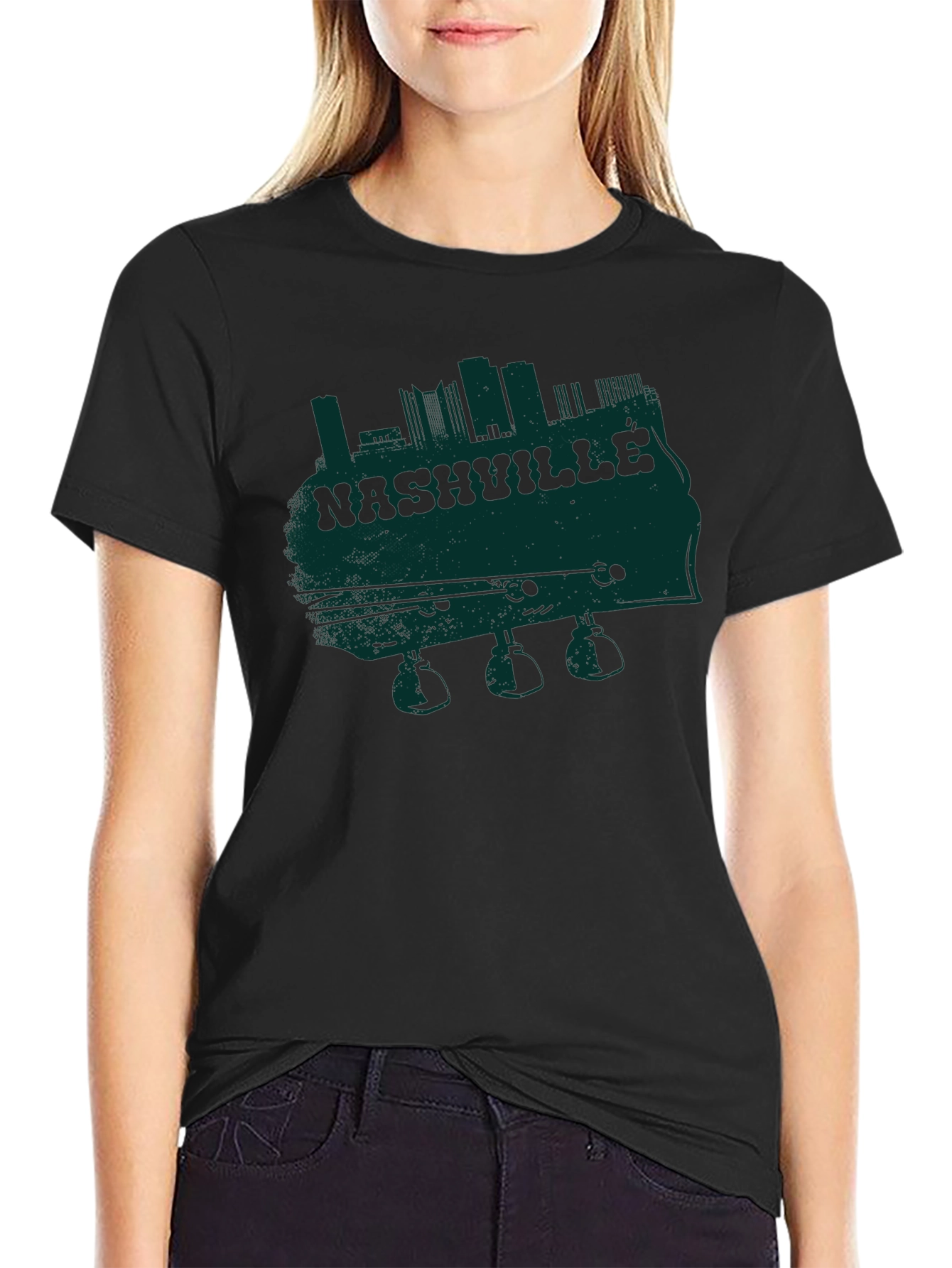 Nashville Skyline Guitar T-Shirt