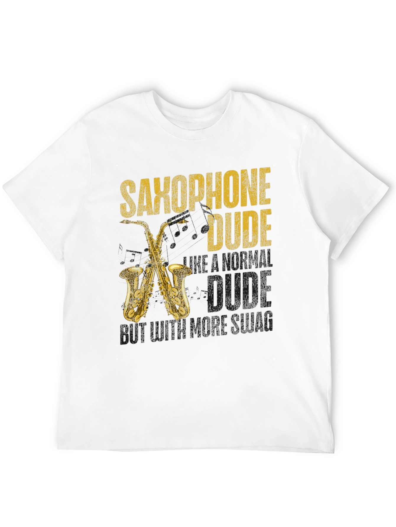 Saxophone Dude T-Shirt Cool Musician Tee