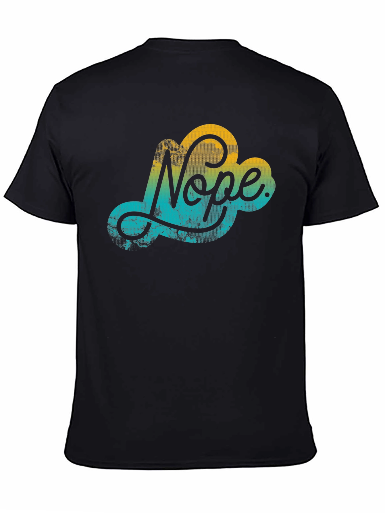 Nope Cloud Graphic Black T-Shirt