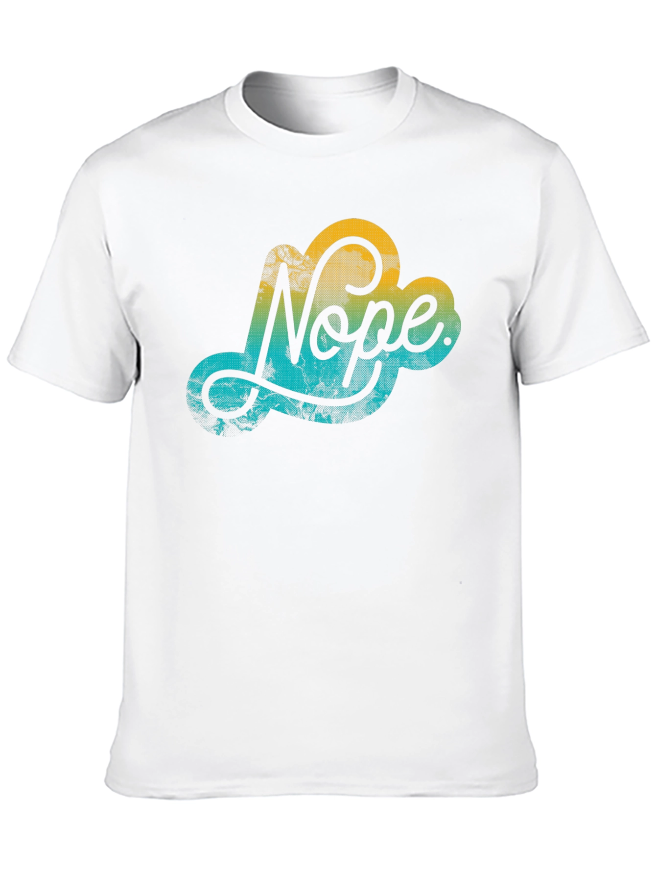 Nope Cloud Graphic Black T-Shirt