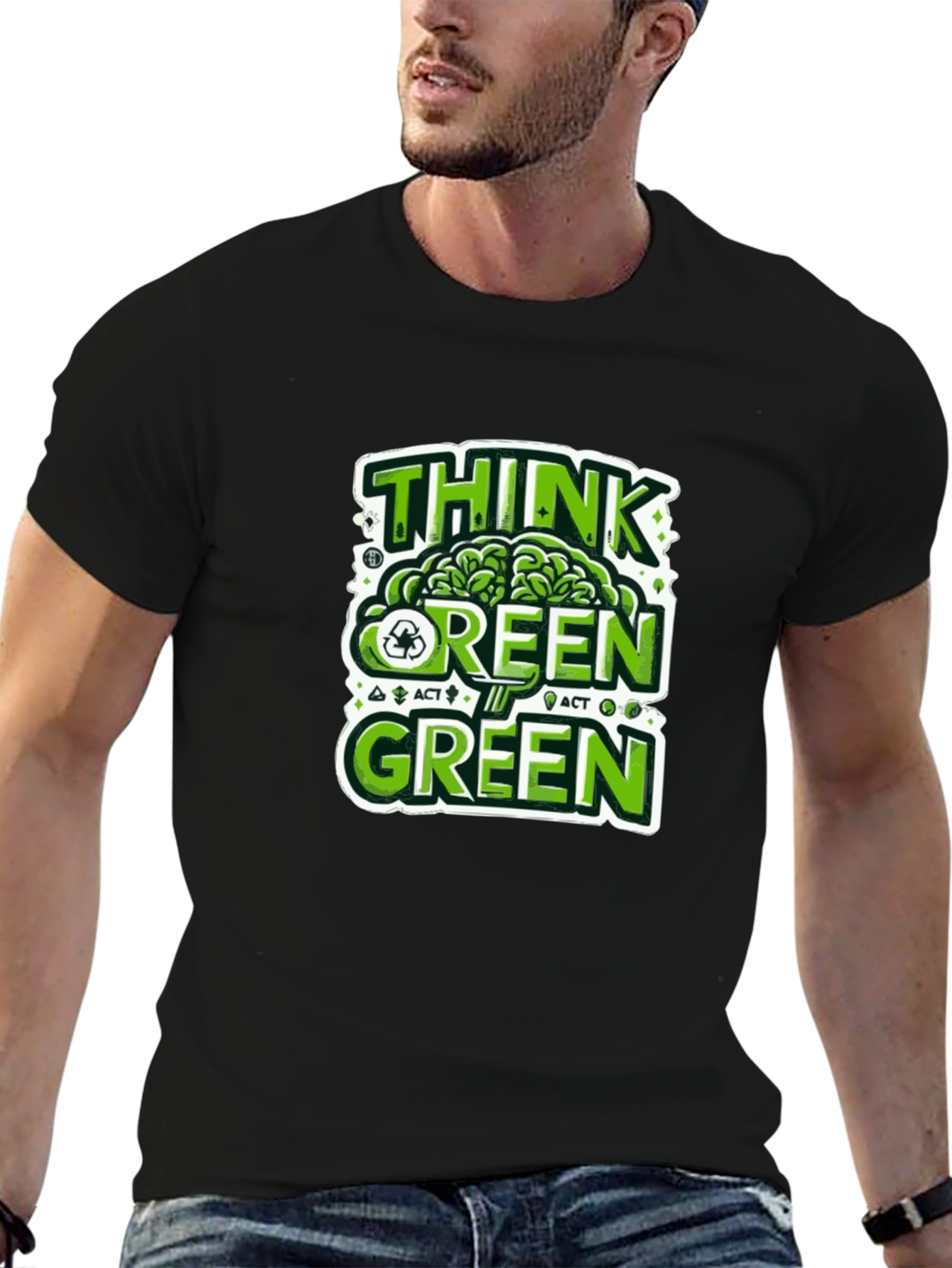Think Green T-Shirt - Eco-Friendly Design
