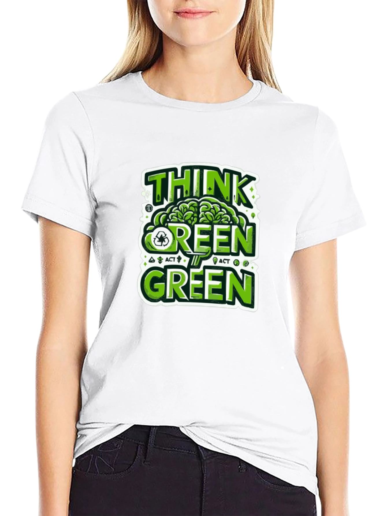 Think Green T-Shirt - Eco-Friendly Design