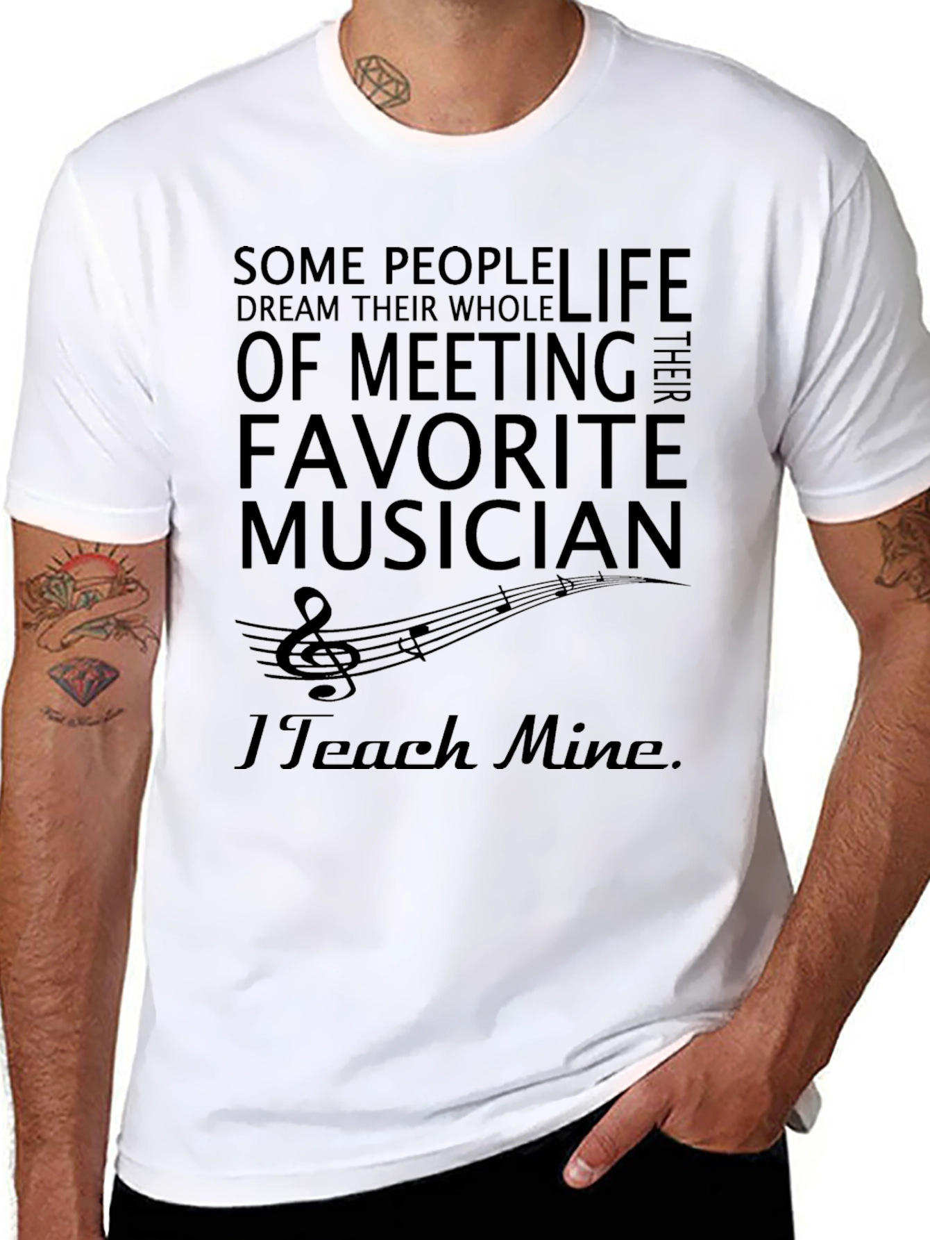 Music Teacher T-Shirt - I Teach Mine