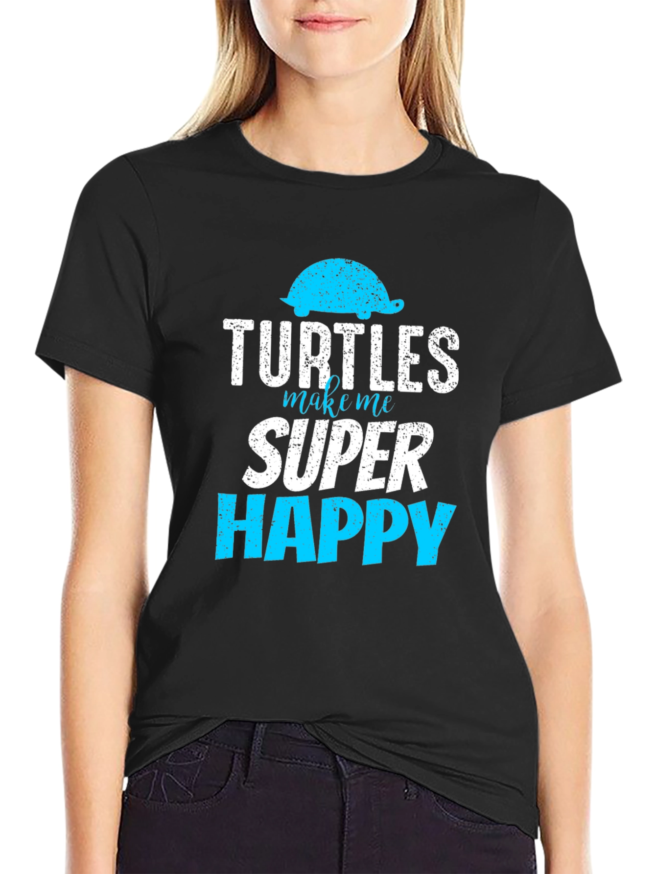 Turtles Make Me Super Happy Graphic Tee