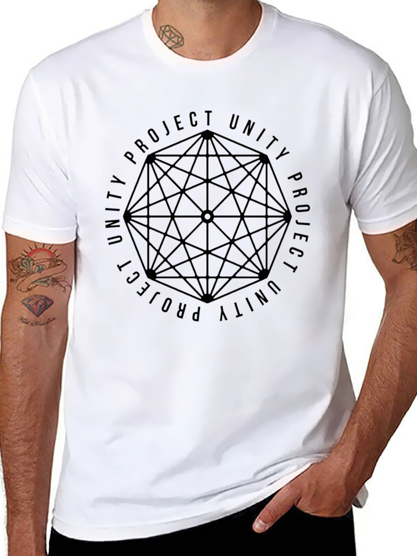 Project Unity Graphic T-Shirt - Geometric Design