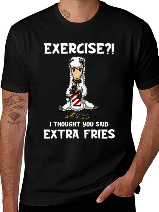 Exercise? Extra Fries T-Shirt