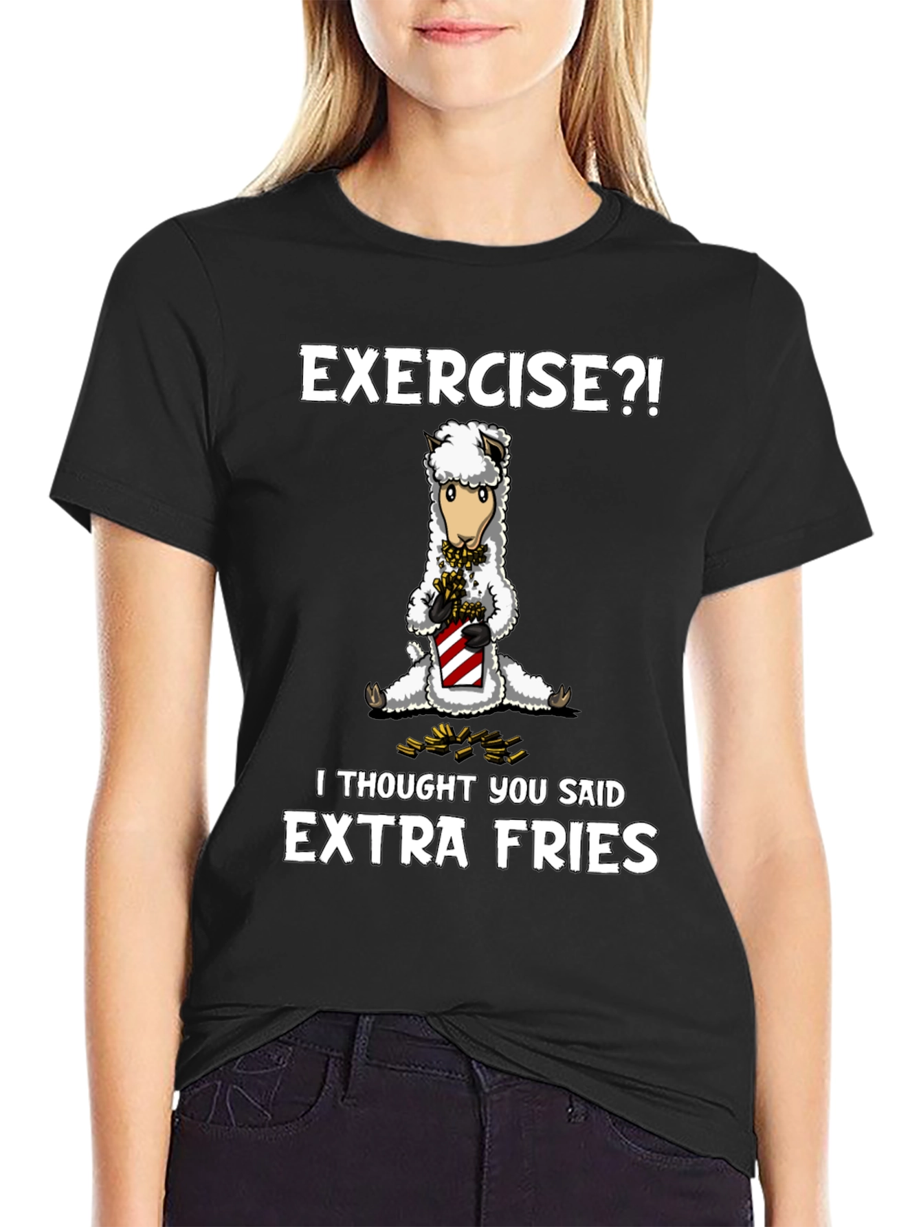 Exercise? Extra Fries T-Shirt