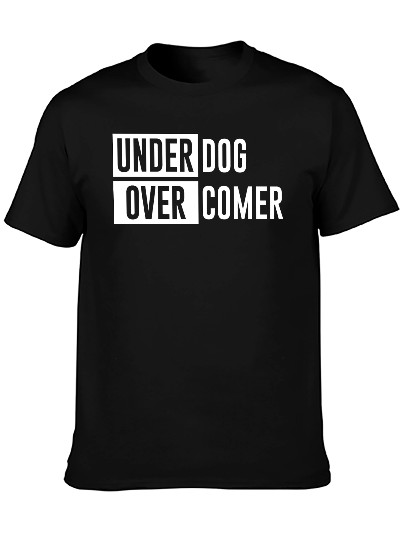 Underdog Overcomer Black T-Shirt