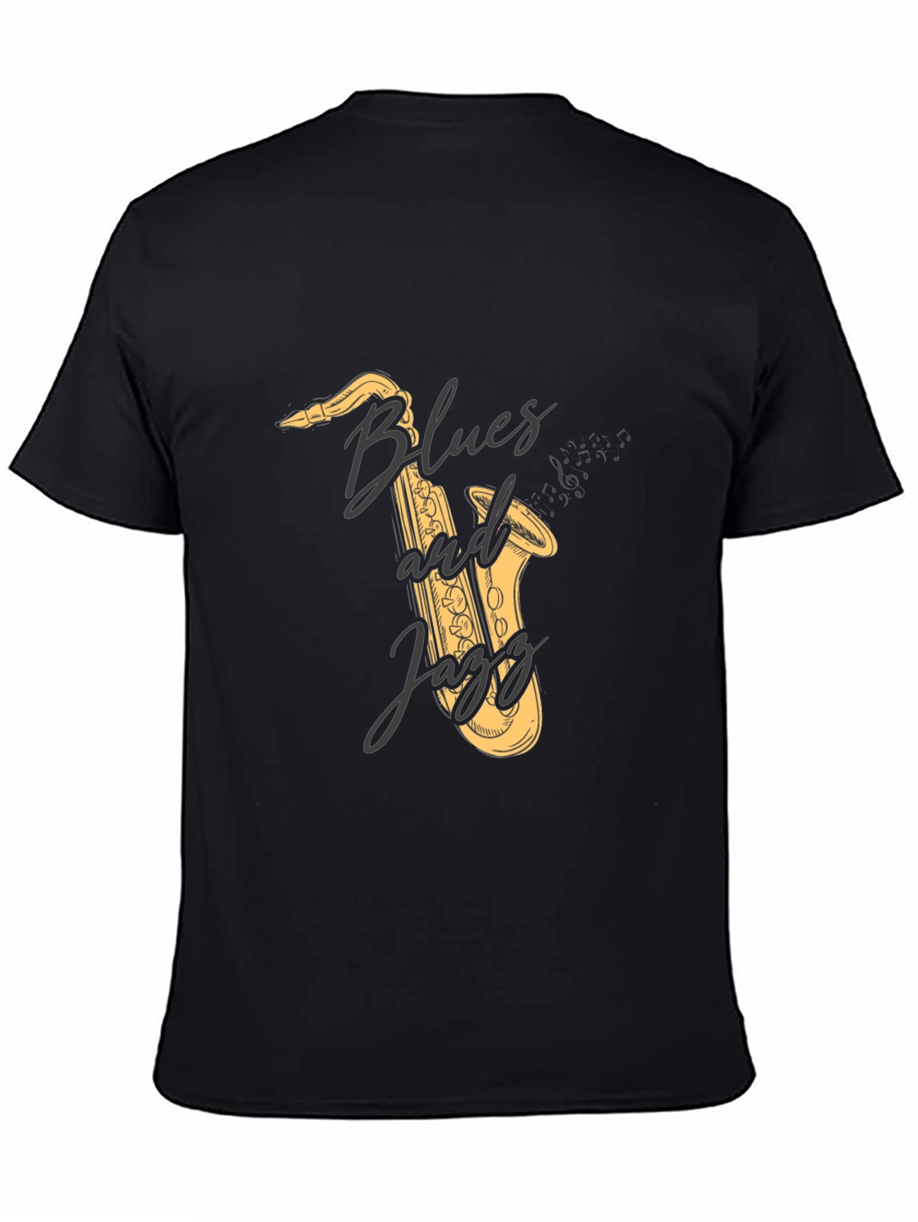Blues and Jazz Saxophone Graphic Tee