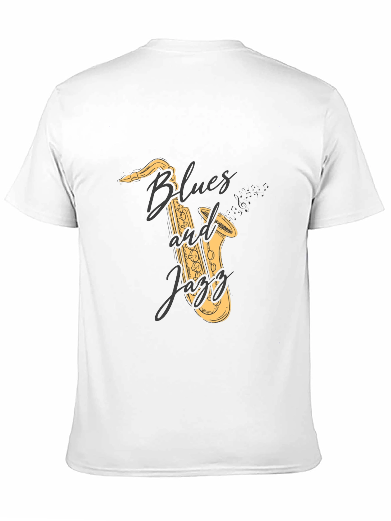 Blues and Jazz Saxophone Graphic Tee