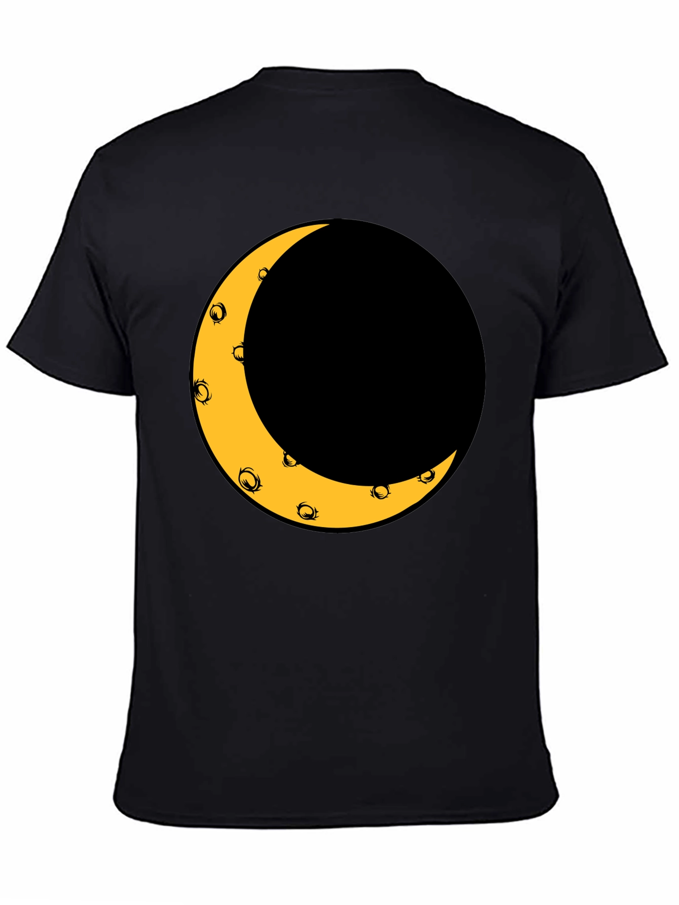 Crescent Moon Graphic Black T-Shirt