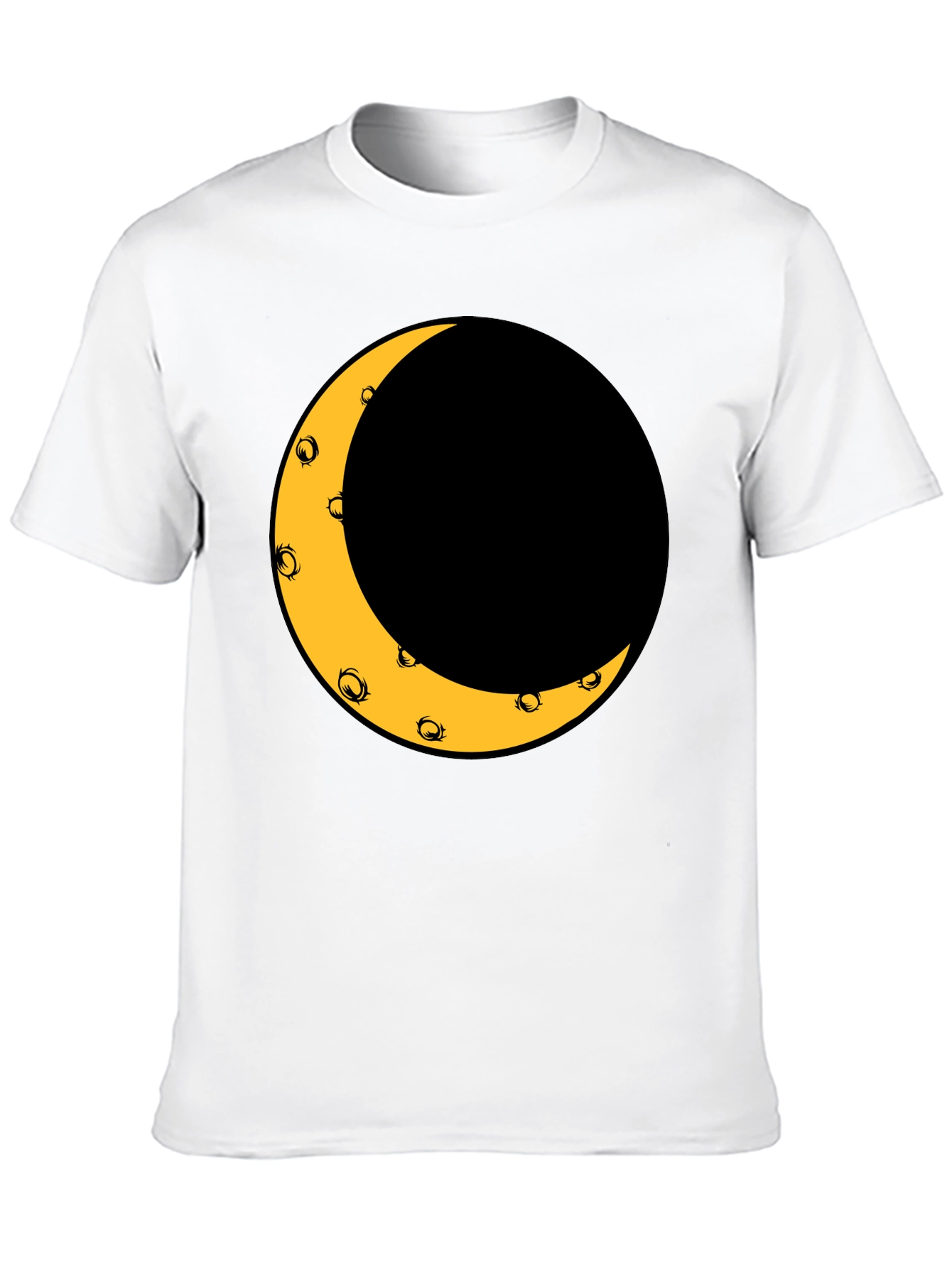 Crescent Moon Graphic Black T-Shirt