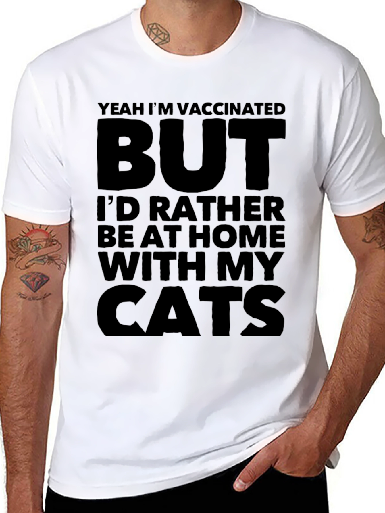 Vaccinated But Cats T-Shirt