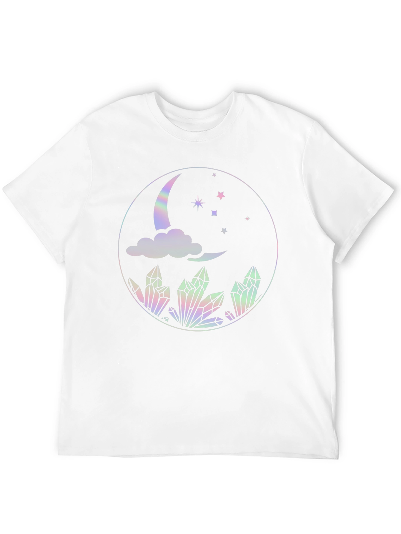 Mystical Moon Crystal T-Shirt - Black